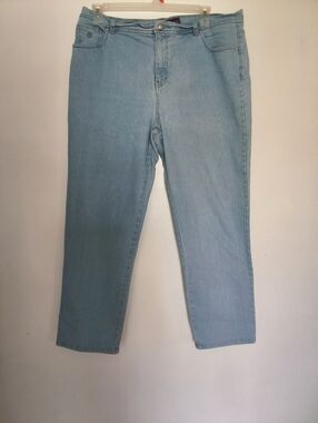 Gloria Vanderbilt Amanda Sz 18w Lightwash Jeans Womens Pants